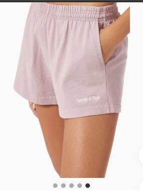 Sporty & Rich Light Pink Disco Shorts